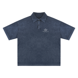NOBLE ÉLAN Polo — Snow Wash