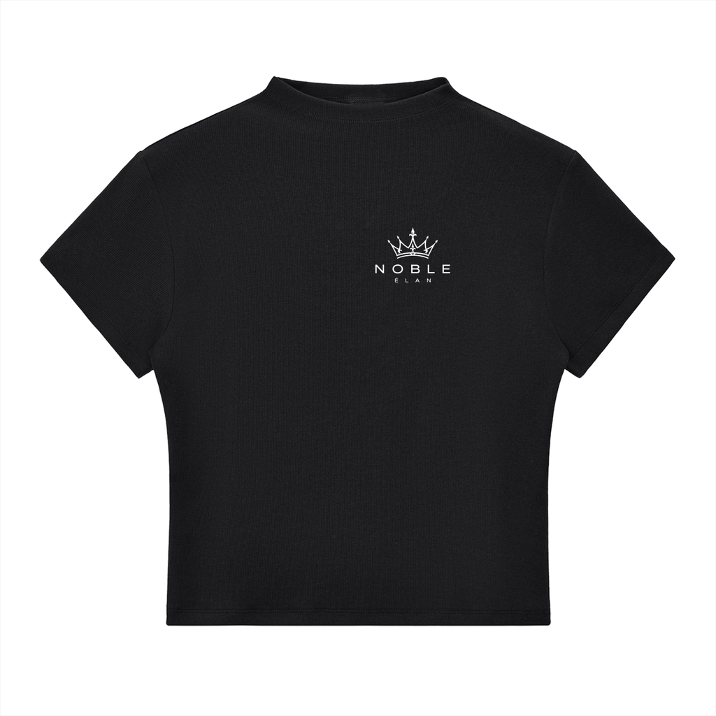 NOBLE Crown Crop — Bodycon Tee