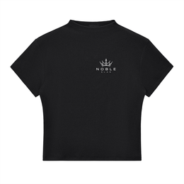 NOBLE Crown Crop — Bodycon Tee