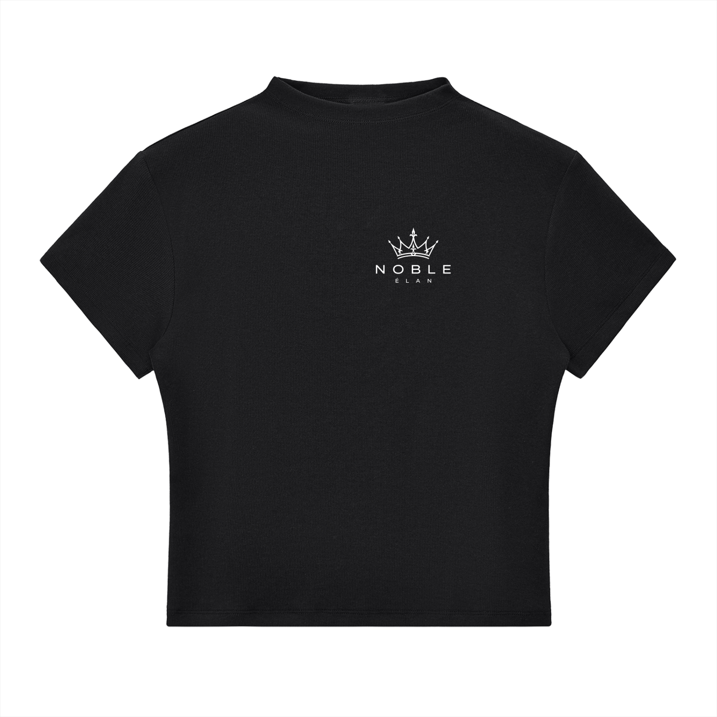 NOBLE Crown Crop — Bodycon Tee