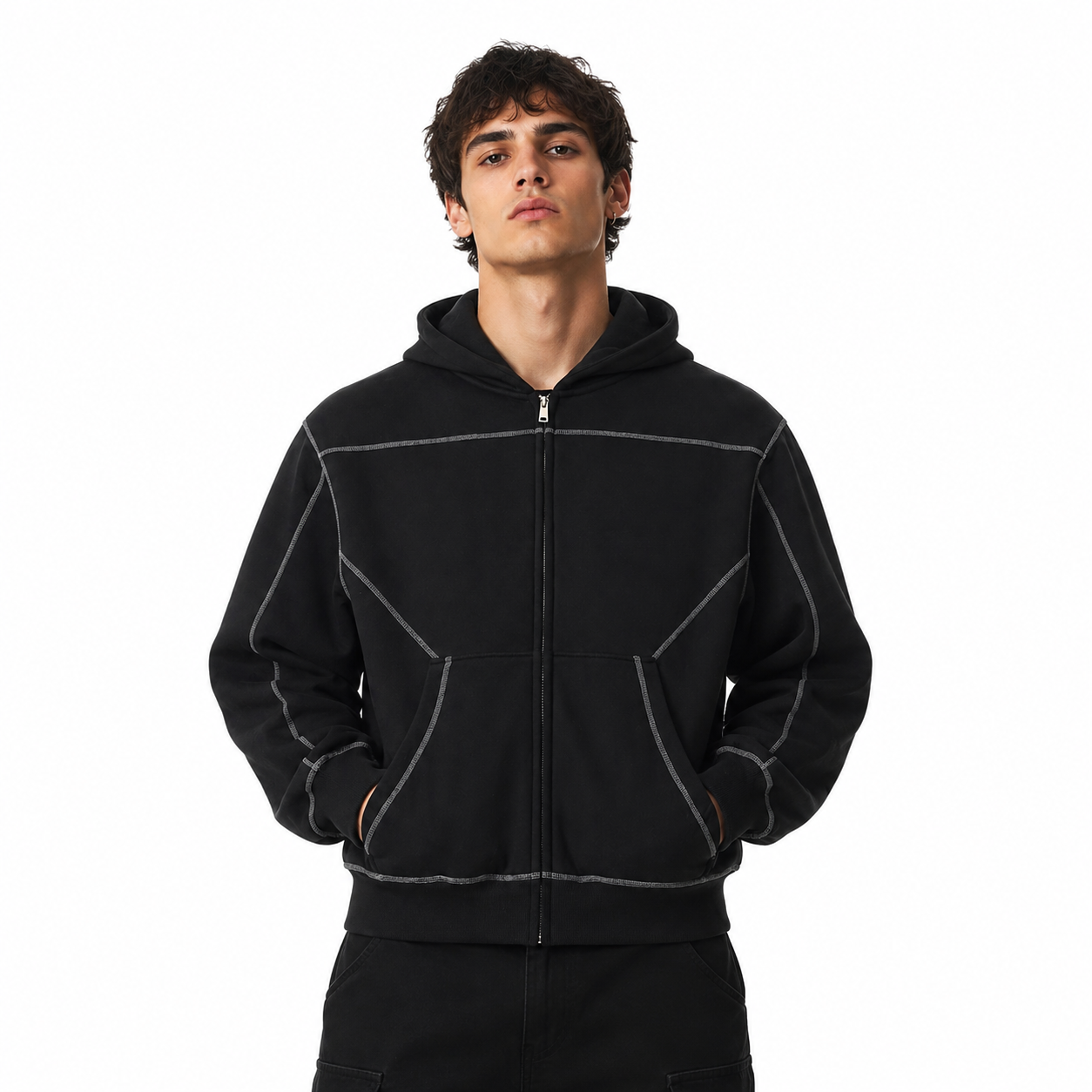 NOBLE ÉLAN Hood — Cropped Zip